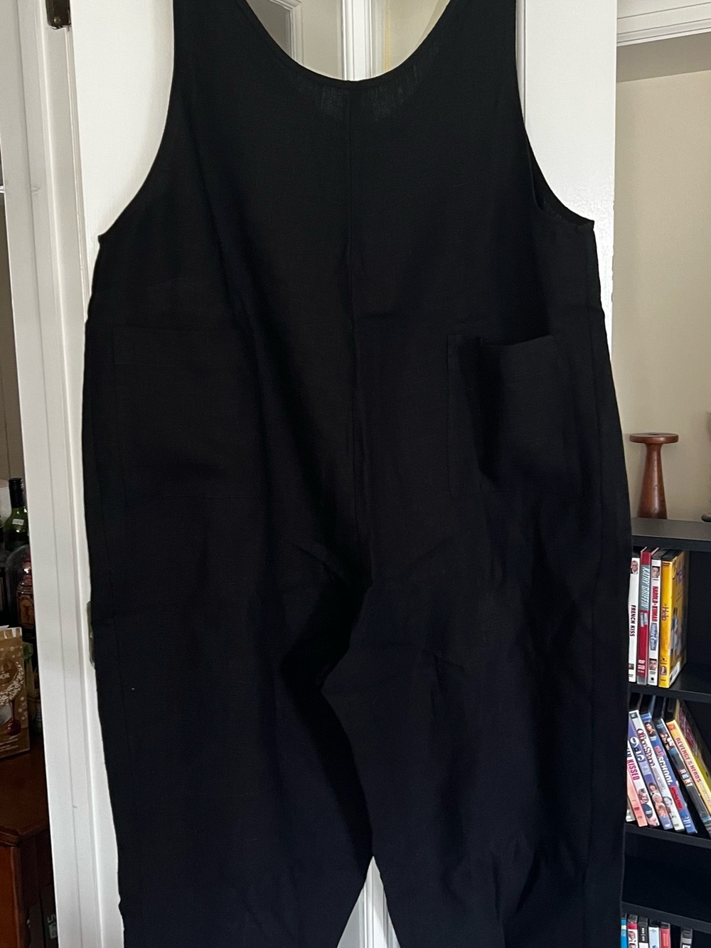 Nettle Studios Everyday Overall in Black Linen